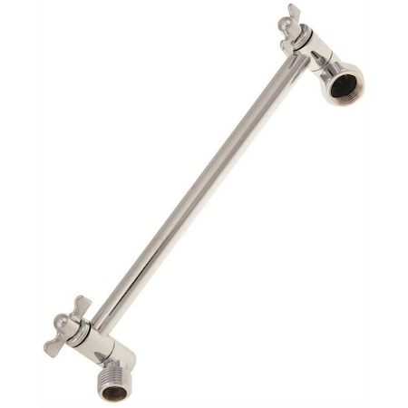 Proplus ADJUSTABLE SHOWER ARM, 1/2 IPS X 11, CHROME Finish 194098